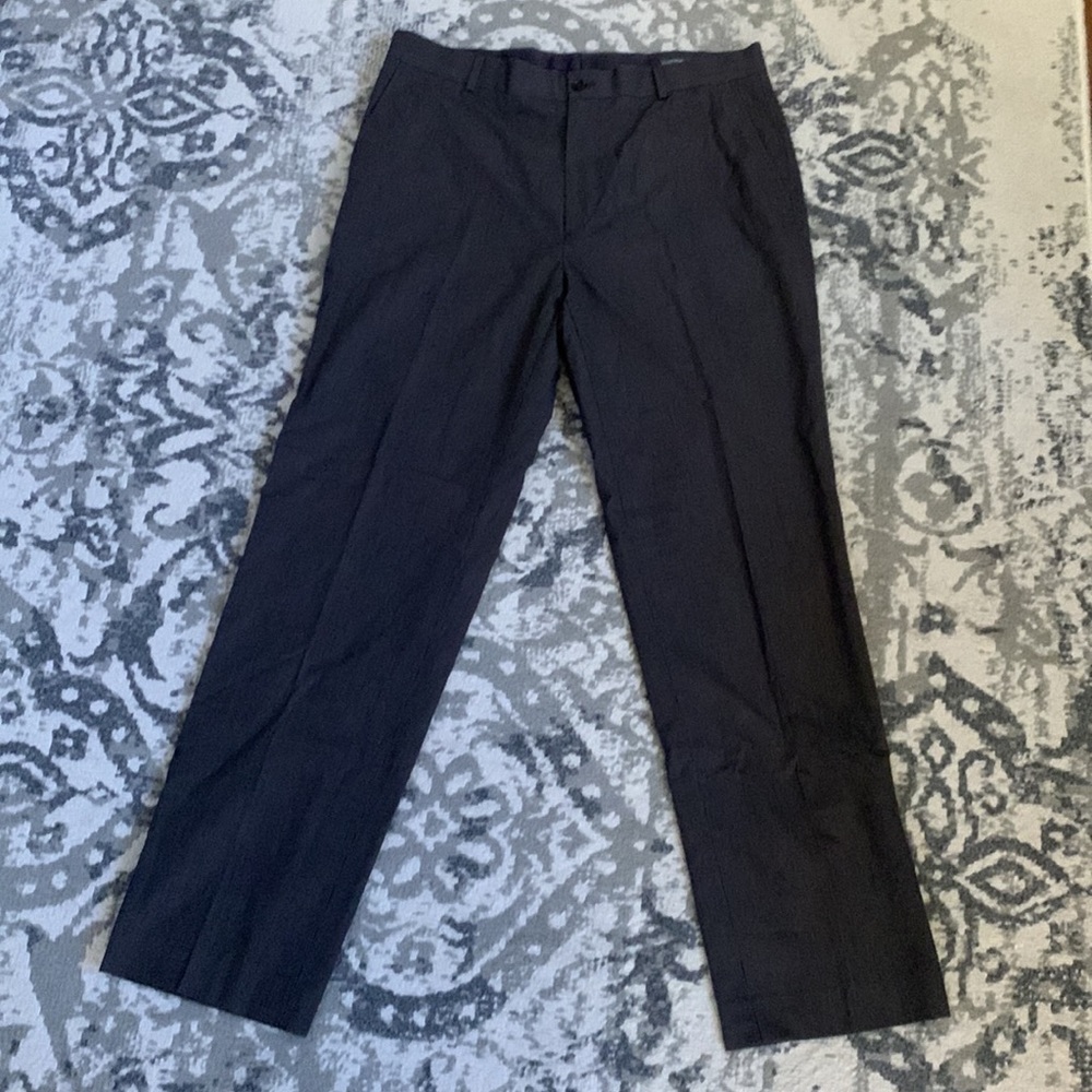 Grey pinstripe pants